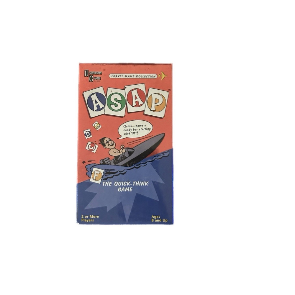 ASAP - The Quick-Think Card Game by University Games, 2002